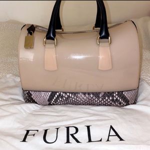 Furla Limited Edition Candy Bag With Leather & Py… - image 1